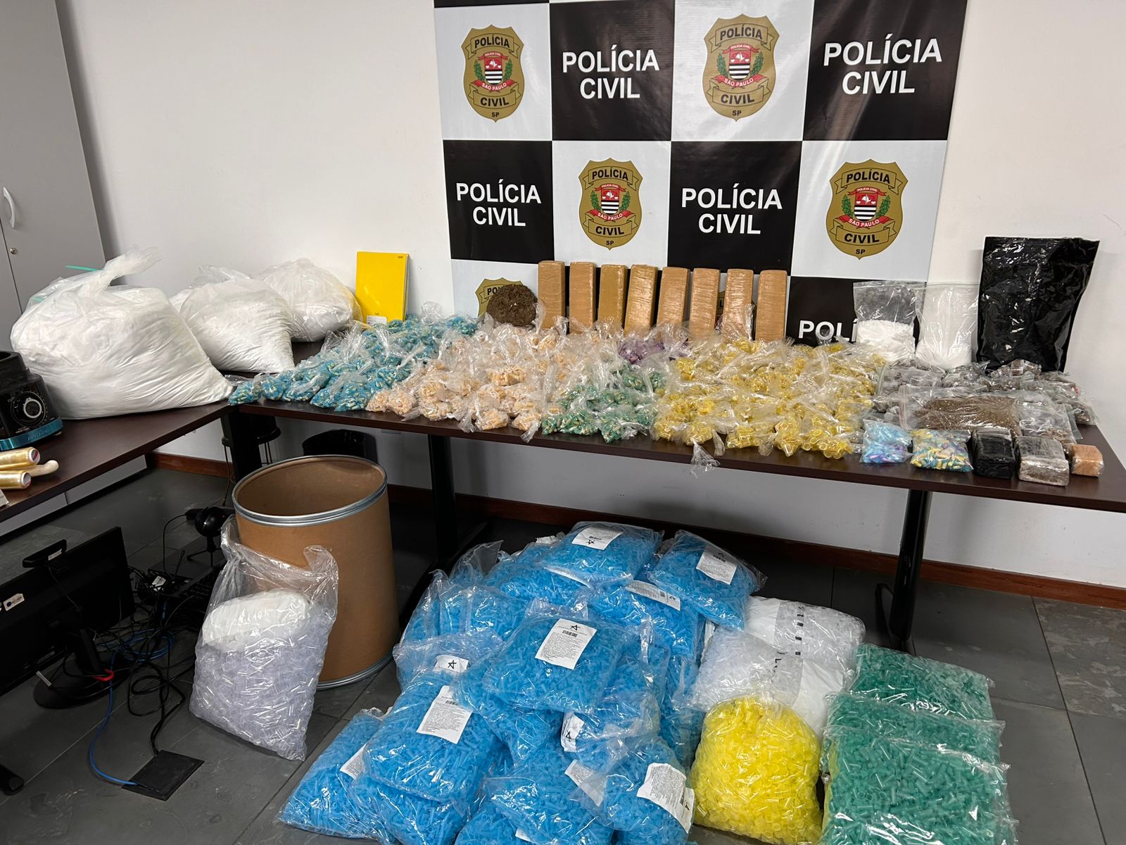 Polícia Civil apreende 70kg de drogas durante operação em Sorocaba