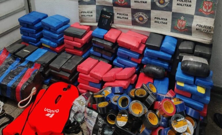Polícia Militar apreende cocaína de R$ 32 milhões que seria enviada ao exterior