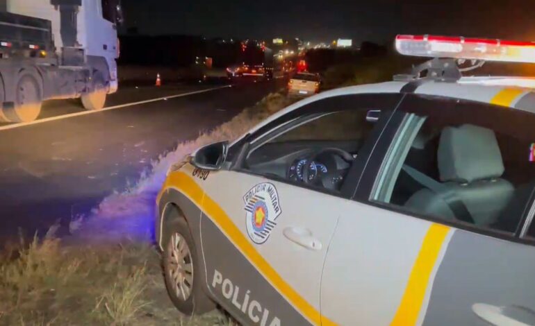 Motociclista sofre queda e morre atropelado na Rodovia Anhanguera em Limeira
