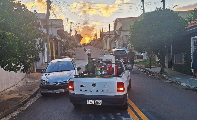 Limeira realiza nebulização contra dengue na região do Ouro Verde nesta semana