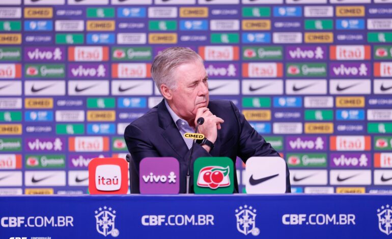 Ancelotti convoca seleção brasileira para amistosos na Ásia