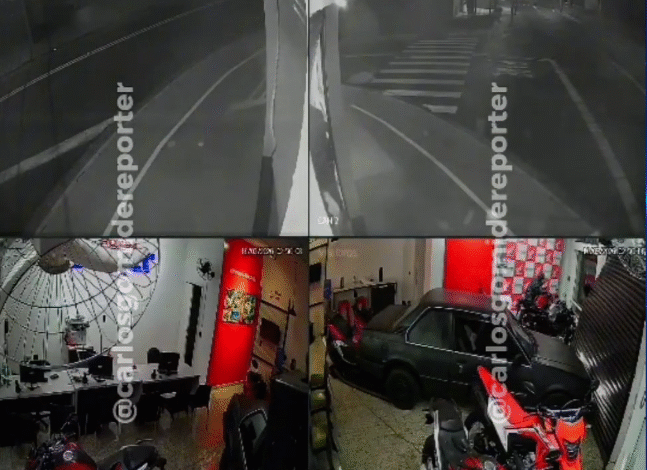 Criminosos furtam três motos zero km de concessionária em Limeira