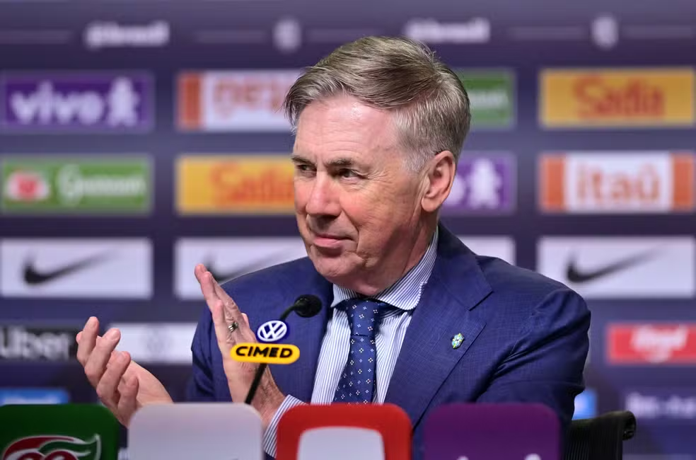 Ancelotti divulga convocados da Seleção Brasileira para amistosos contra França e Croácia