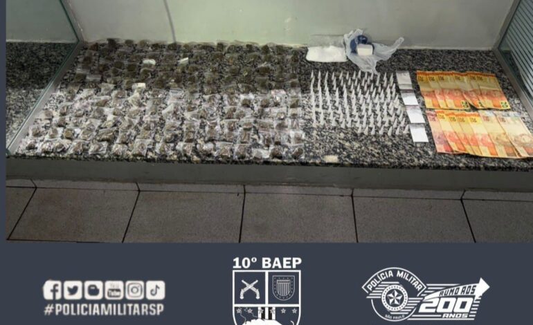 Homem vendia drogas em balcão de bar no Distrito Industrial de Iracemápolis