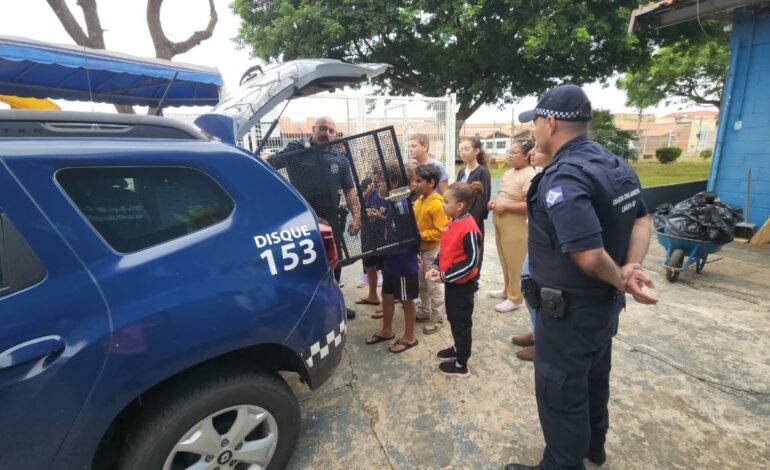 Projeto “Guarda Amigo nas Férias” leva conscientização e lazer a alunos no Jardim Aeroporto