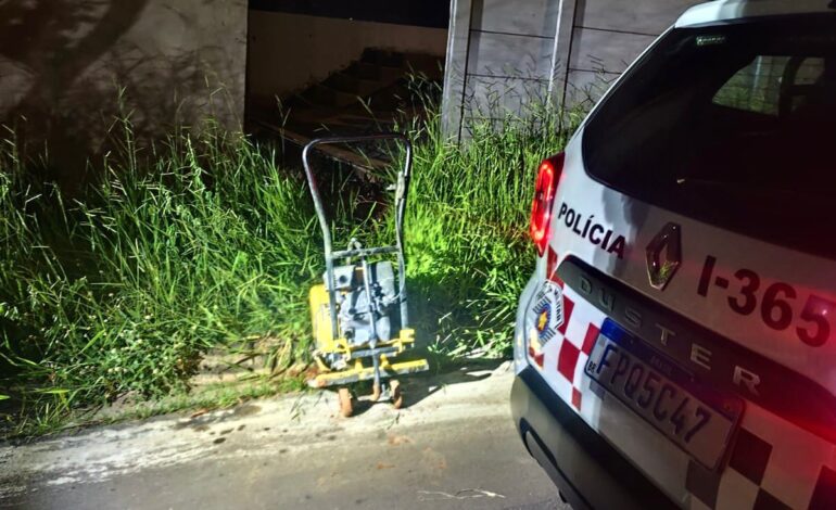Suspeito é detido após cerco policial em tentativa de furto a obra em Limeira
