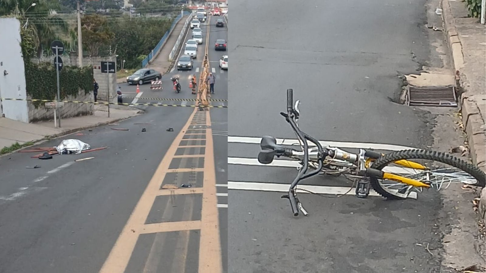 Ciclista morre após ser atropelado por três veículos em Limeira