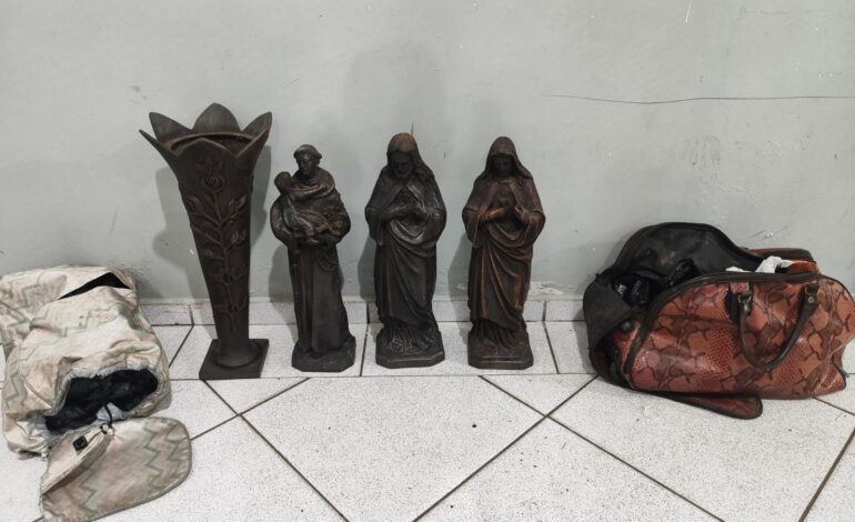 GCM reforça patrulhamento em cemitérios e detém homens por furto de vasos de bronze