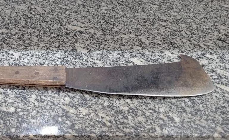 Homem é preso após ameaçar ex-companheira e enteado com facão em Limeira