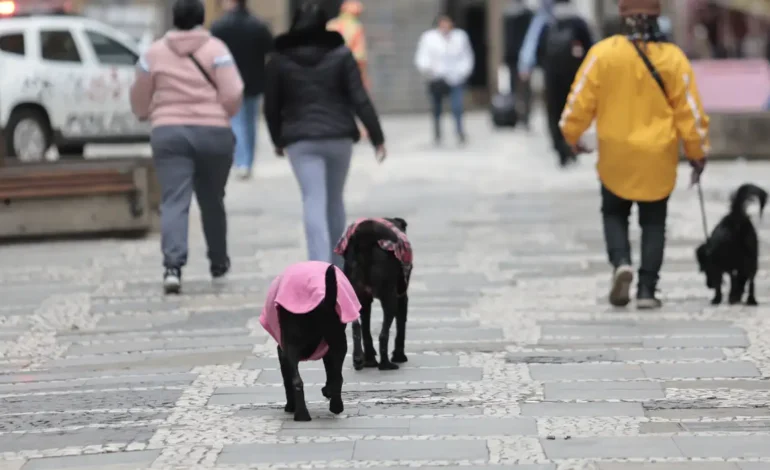 Semana começa com frente fria e chance de tempestade no Sul do País