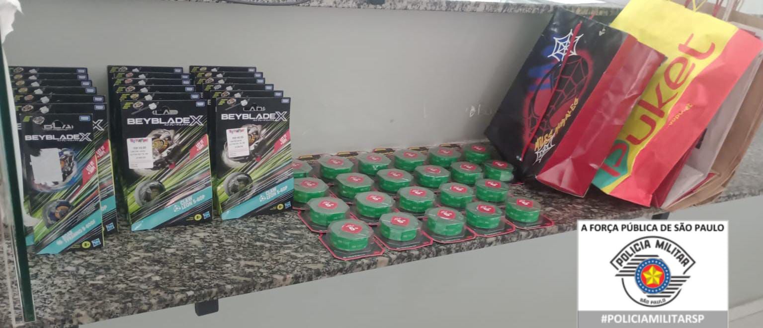 Homem é preso em flagrante após furtar brinquedos de loja no Centro de Limeira