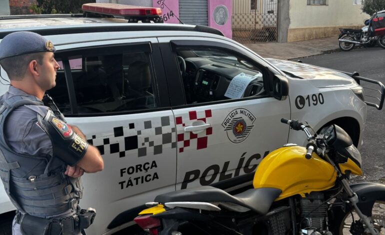 Polícia Militar recupera motocicleta furtada em Limeira e prende suspeito