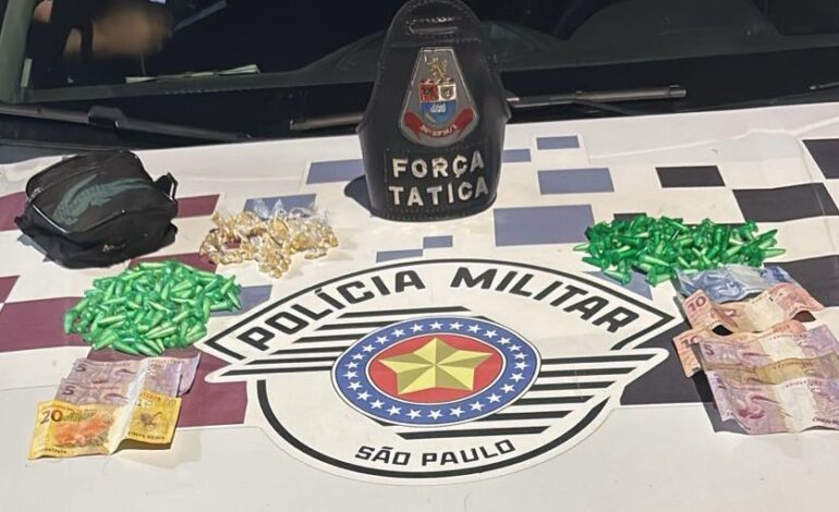 Dois homens são presos por tráfico de drogas no Jardim Cavinato em Limeira