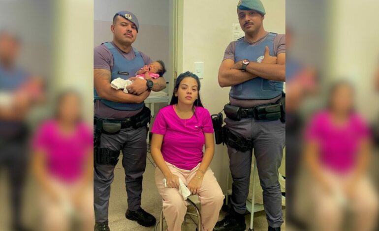 Polícia Militar salva bebê de 14 dias engasgada em Limeira