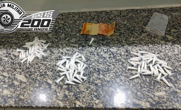 Porções de cocaína: Homem é preso por tráfico de drogas em Limeira